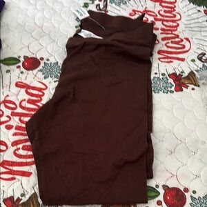 NWTBrown legins petite Large